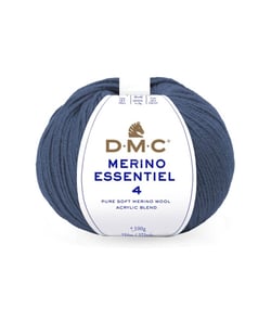 Pelote de laine Merino Essentiel 4 - DMC - Certifié Oeko-Tex 887 Bleu