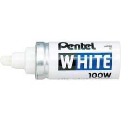 Lot de 12 marqueurs permanents PAINT - PENTEL - Pointe ogive 2,9 mm - Blanc