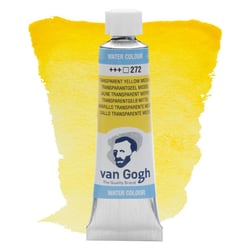 Tube 10 ml - Peinture aquarelle Van Gogh Watercolour - Jaune Transparent Moyen - Étude - Transparente