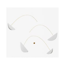 Flensted Mobiles Life & Thread 205cm blanc et or - Beige