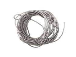 5 mètres de cordon élastique argenté diamètre 1 mm - création perles couture