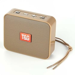 Mini Enceinte Bluetooth Portable Sans Fil USB Autonomie 1.5h Vert Marron YONIS