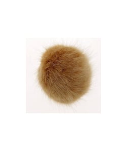 Pompons fausse fourrure - 10cm de diamètre - Unic 106 Marron