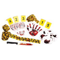 Accessoires scène de crime - lot de 19