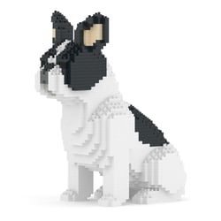 Chien Bouledogue Français assis caille noir Taille standard | JEKCA | 14 ans et +