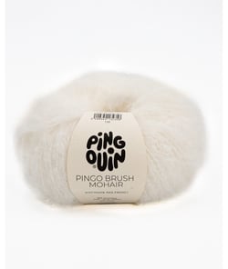 Pelote de Laine et Mohair à tricoter PINGO BRUSH MOHAIR - Phildar Ecru