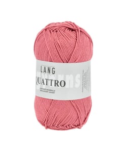 Fil à tricoter 100% coton QUATTRO - Lang Yarns 28 Rose