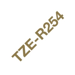 Ribbon tape tissu White  gold  24 m - P-Touch