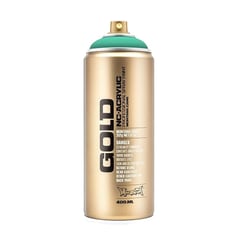 Bombe de peinture - Gold - Acrylique - Activ cyan - F6200 - 400ml - Montana Cans