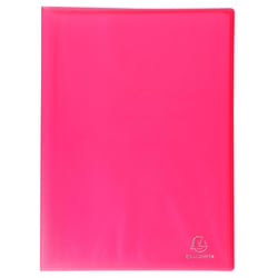 Protège-documents en polypropylène semi rigide Chromaline 60 vues - A4 - Rouge - x 12 - Exacompta