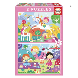 2 puzzles 48 pieces amis fantastiques - Educa Borras
