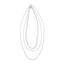 Chaîne à boules, 1,5mm ø, argent, 60cm, 1 pce.