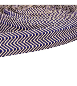 Bobine 15m sangle double chevrons 38mm bleu