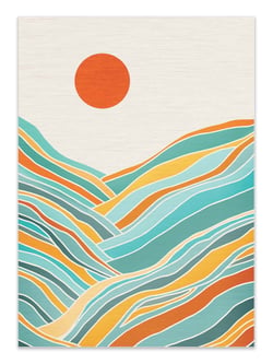 Affiche 30 x 40 cm - Sunset Landscape - Kristian Gallagher