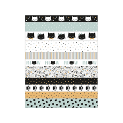 3 feuilles de masking tape "Terrazzo cat" ARTEMIO