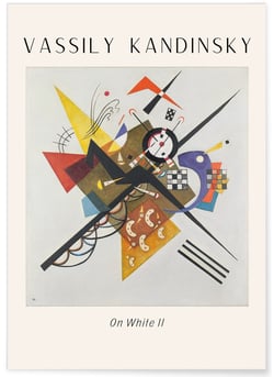 Affiche Vassily Kandinsky On White II | A3 : 29,7x42cm