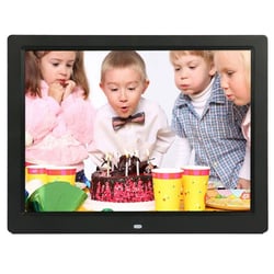 Cadre Photo Numérique 14 Pouces LED Avec Musique Et Vidéo Support USB SD MMC Noir YONIS