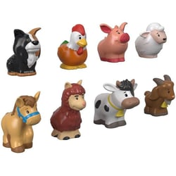 Coffret figurines - FISHER-PRICE - Little People Animaux - 8 figurines - Ferme