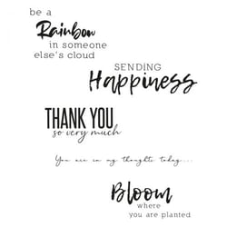 Tampons transparents texte 1- Sizzix
