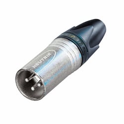 Neutrik Connecteur de Câble Mâle 3 pôles XLR Boîtier en nickel NC3MXX Argent