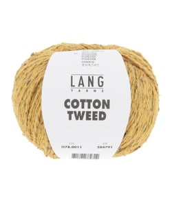 Pelote de Soie et Coton COTTON TWEED - Lang Yarns 11 Jaune