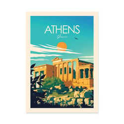Affiche 50x70 cm - Athens - Studio Inception