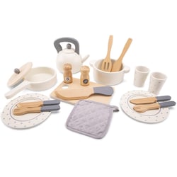 Dinette blanche en bois - New Classic Toys
