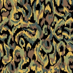 Tissu Viscose Twill Lia vert sur fond Noir