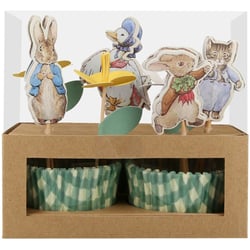 Kit 24 Caissettes et Déco Pierre Lapin Dans le Jardin