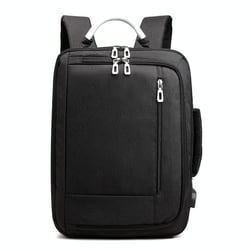 Sac À Dos Ordinateur Multifonction Résistant À L'eau Pour Voyage Et Travail Noir YONIS