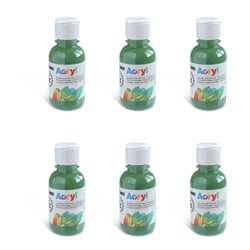Lot de 6 Flacons 125ml Peinture Acrylique Fine Bouchon Flux Control olive Vert Foncé 630 PRIMO