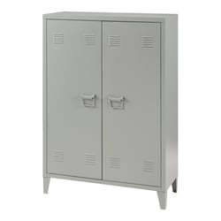 Casier de bureau métallique à 2 portes 110 x 75 x 33