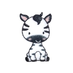 Ecusson  petits animaux zèbre 2,7cm x 4cm