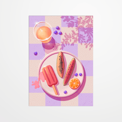 Carte postale - Lauriea - Glace - 14,8 x 10,5 cm - Made in France