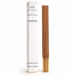 Boîte de 20 bâtonnets d'encens parfum camphre