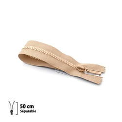 Fermeture éclair Z49 - PRESTILON 4 mm 50 cm - Séparable