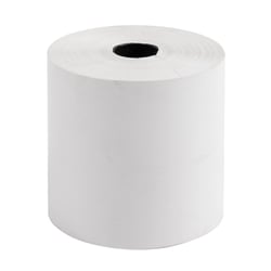 Bobine pour tickets de caisse 80x73m - 80m - 1 pli thermique 48/m2- grande longueur. - Blanc - x 50 - Exacompta