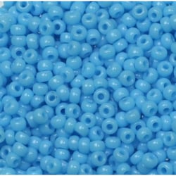 Sachet de 500g de perles de rocailles bleu ciel - activité créative pour bracelet et collier