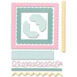 Matrices de découpe - Cadres et bordures 9 - dies Thinlits - Sizzix