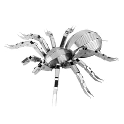 MetalEarth Insectes: TARENTULE 6.93x8.52x1.78cm, maquette 3D en métal avec 1 feuille, sur carte 12x17cm, 14+