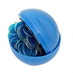 Boule de loto magnetique numerotee bleu + 100 pions - kit 2 en 1 - lotoquine