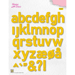 Matrices de découpe Nellie's Choice - Lettres - 35 pièces - 2,2 x 3,8 cm