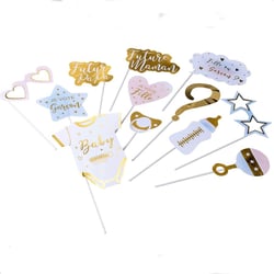 Kit 12 Photobooth Gender Reveal Fille ou Garcon ?