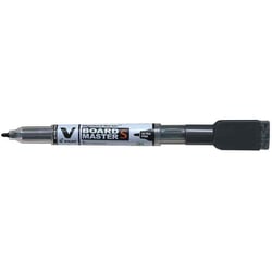 Lot de 10 marqueurs tableau blanc effaçables - PILOT - Pointe ogive ultra fine - Noir - V BOARD MASTER S