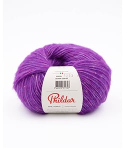 Pelote de laine et Alpaga Phil Vénus - Phildar Raisin violet