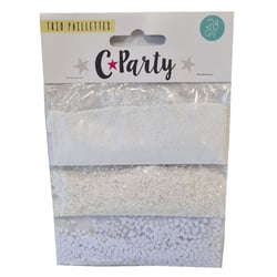 Trio paillettes blanches