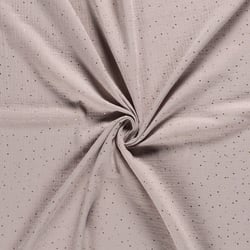 Tissu Double gaze Lina Pois dorés sur fond Beige sable