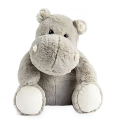 Peluche Hippopotame Gris - 32 cm