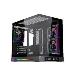 Boîtier PC mini-tour Micro-ATX - XIGMATEK - Cloud M DGT 3AF Arctic - Panneaux verre trempé - Écran LCD intégré - ARGB - Noir