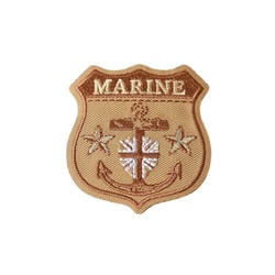 Ecusson thermocollant blason marine camel 4,5cm x 4,5cm